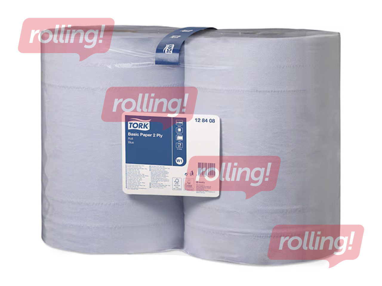 Industriālais papīrs Tork Basic, 2 slāņi, zils, 340m, 2 ruļļi
