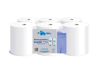 Papīra dvieļi Paperblue, 2 slāņi, 95m, 6 ruļļi