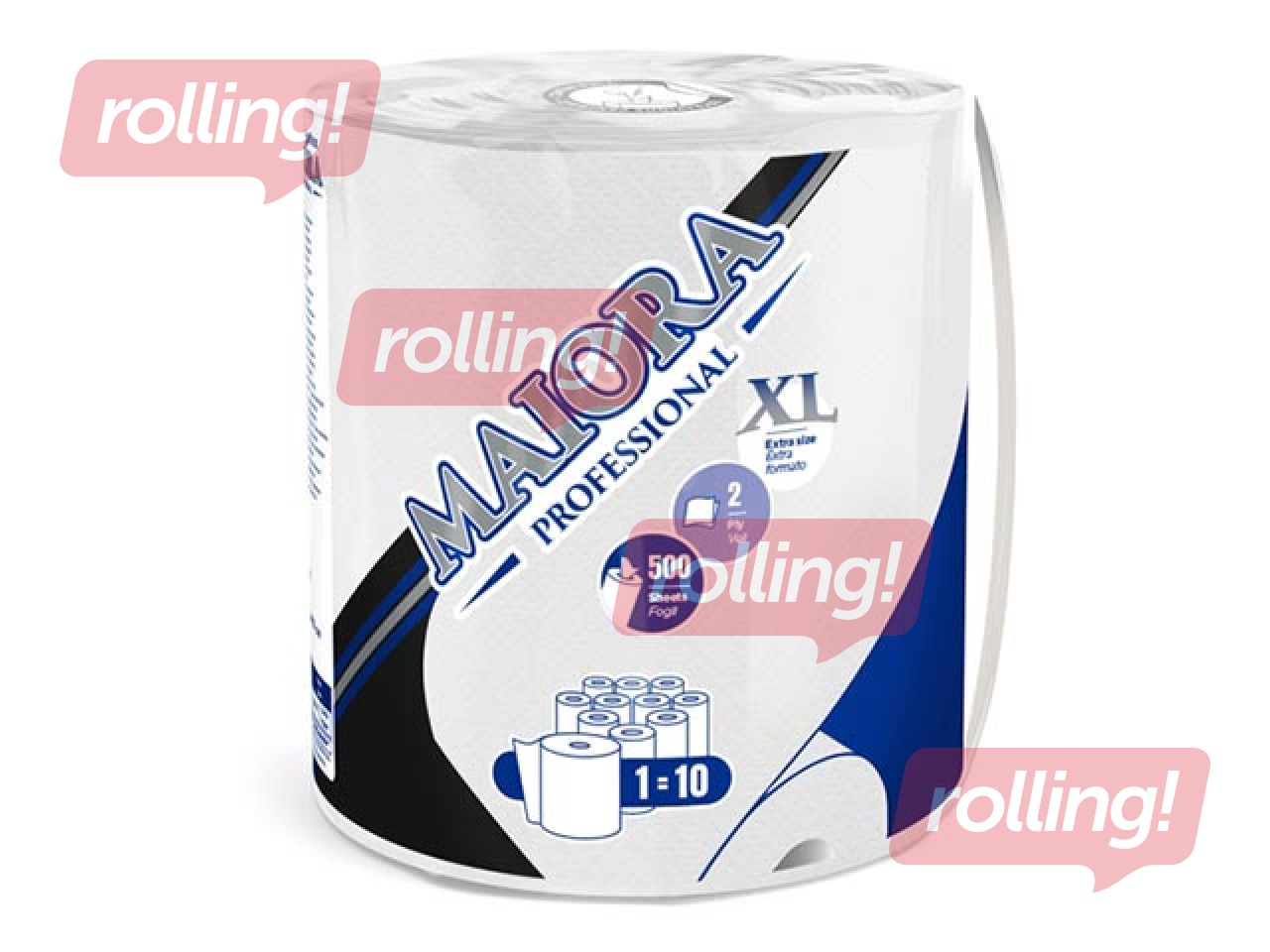 Papīra dvieļi Celtex Maiora, 2 slāņi, balti, 99m, 1 rullis