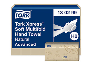 Paper towel Tork Advanced Multifold H2, 1 pack, 180 sheets, 2 layers, natural color