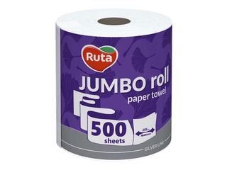 Полотенце бумажное Ruta Jumbo, 1 рулон, 2 слоя, 500 листов