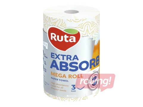 Papīra dvieļi Ruta Selecta Mega roll, 3 slāņi, 20m, 1 rullis