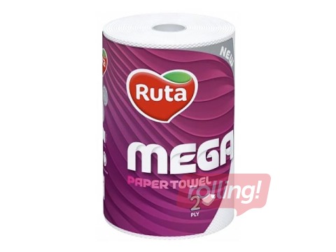 Papīra dvieļi Ruta Mega, 2 slāņi, 30m, 1 rullis