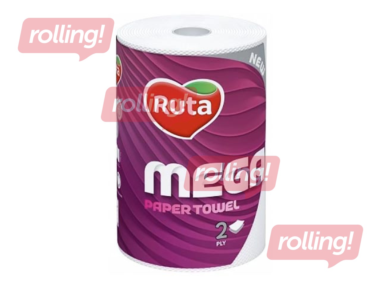 Papīra dvieļi Ruta Mega, 2 slāņi, 30m, 1 rullis