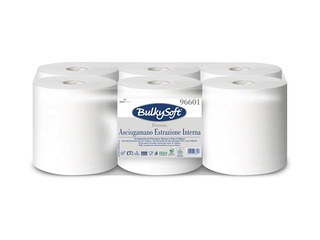 Бумажные полотенца Bulkysoft Premium, 6 рулонов, 150 м, 2 слоя, белые