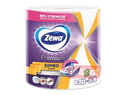 Papīra dvieļi Zewa Jumbo, 230 loksnes, 3 slāņi, 1 rullis