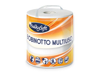 Бумажные полотенца Bulkysoft Super Bob, 2 слоя, 1 рулон, 135м