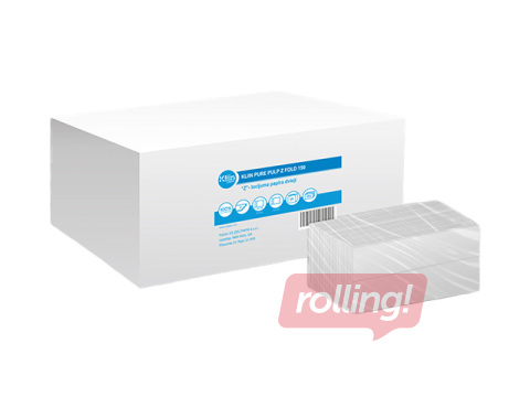 Papīra dvieļi Kliin Pure Pulp, Z Fold, H2, 2 slāņi, 150 loksnes, 25 paciņas