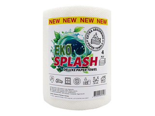 Бумажное полотенце Eko Splash, Deluxe, 4 слоя, 1 рулон