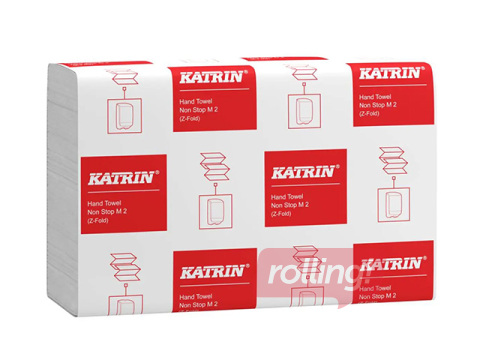 Papīra dvieļi Katrin Classic, Z-Fold, 2 slāņi, 200 loksnes, balti, 21 paciņa