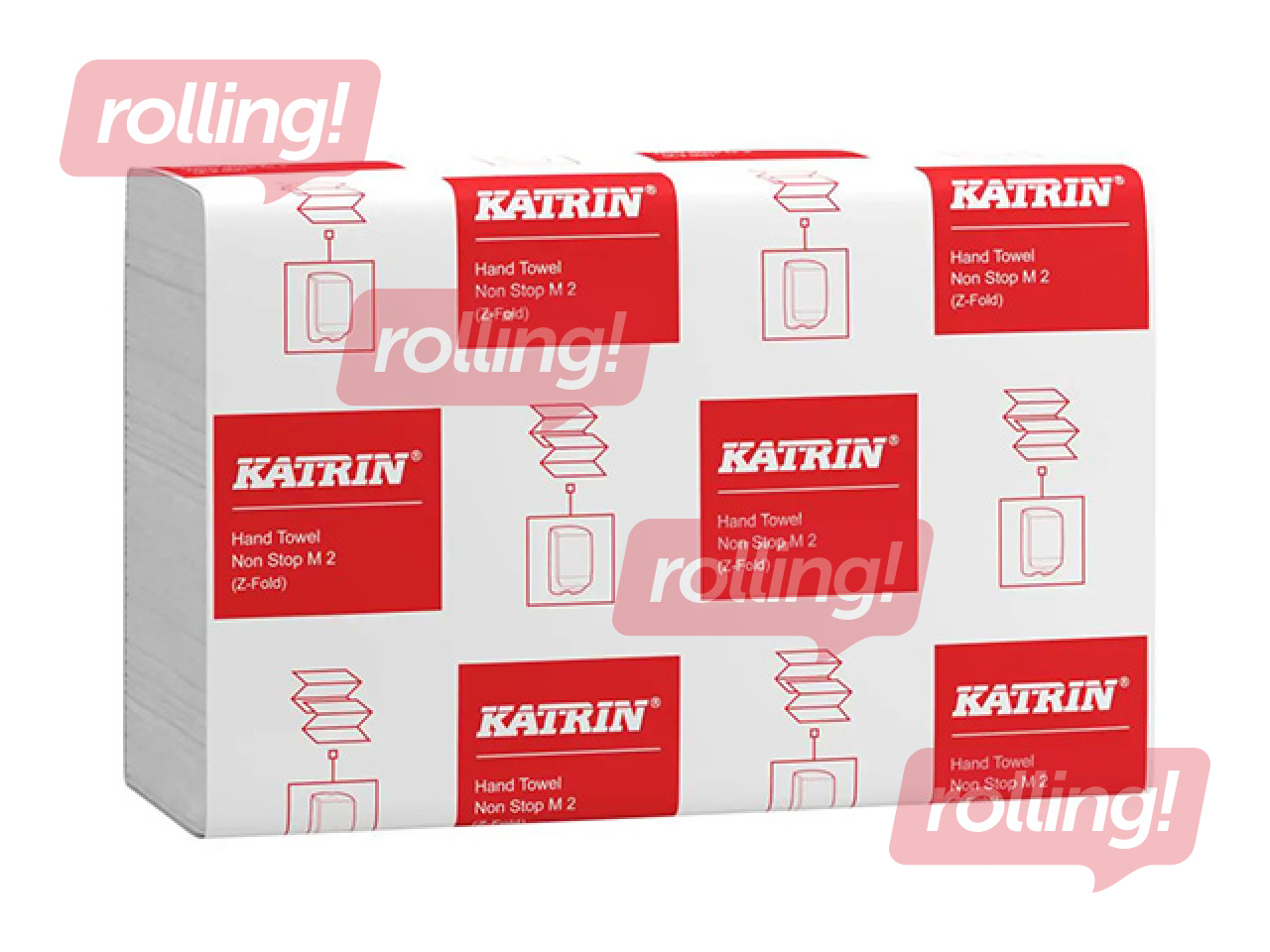 Papīra dvieļi Katrin Classic, Z-Fold, 2 slāņi, 200 loksnes, balti, 21 paciņa