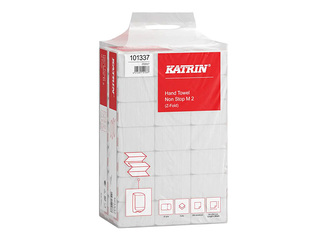 Papīra dvieļi Katrin Classic, Z-Fold, 2 slāņi, 200 loksnes, balti, 21 paciņa