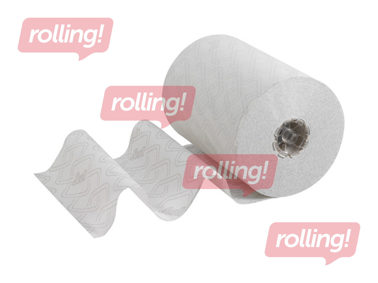 Papīra dvieļi Scott Essential Slimroll, 1 slānis, 190m, 6 ruļļi