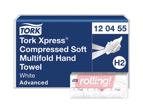 Paper towels Tork, Xpress, Multifold, H2, white, 2-ply, 240 sheets, 12 packs
