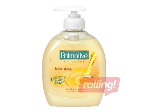 Šķidrās ziepes Palmolive, piena un medus, 300ml