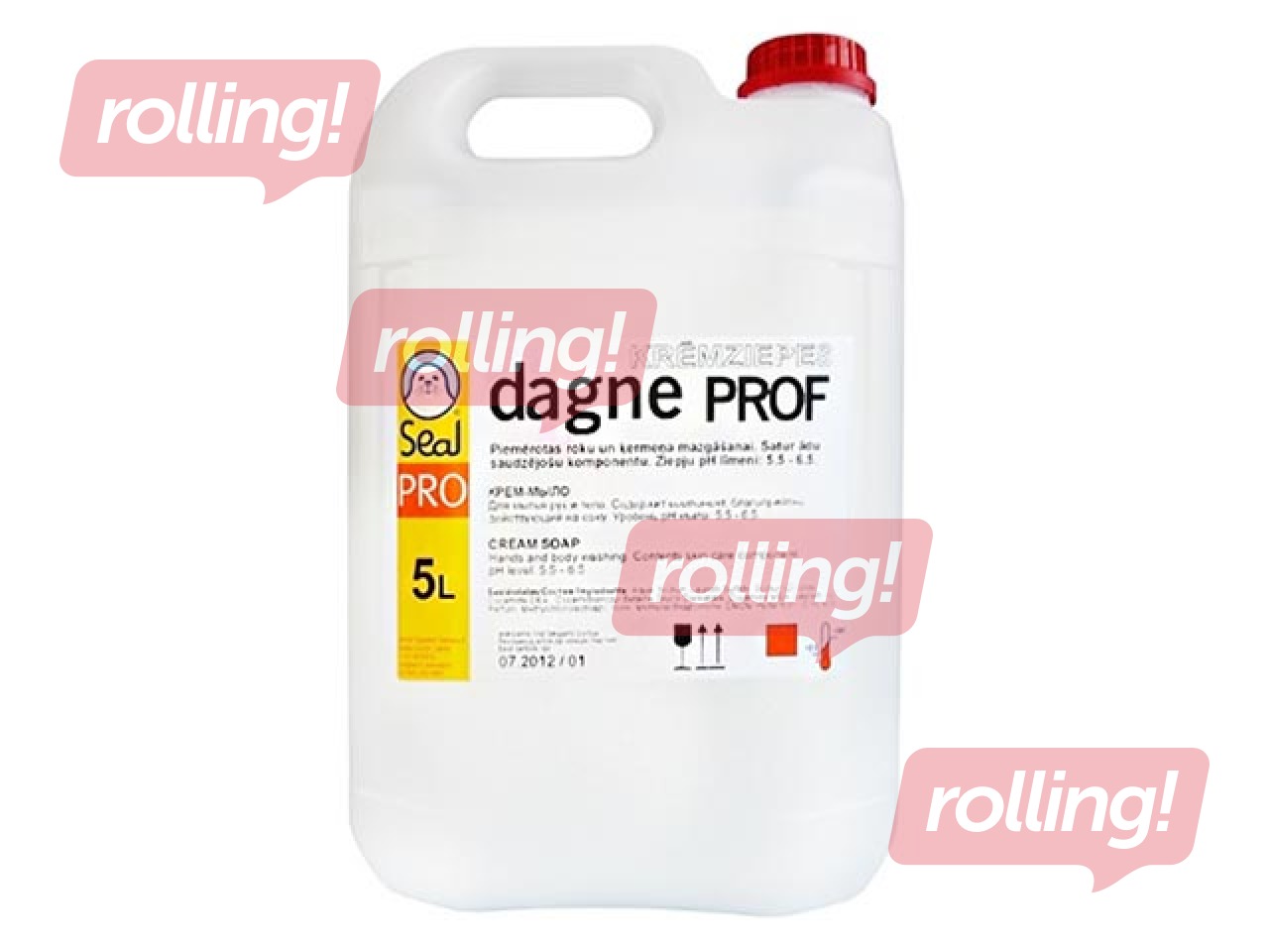 Šķidrās krēmziepes Seal Dagne, 5l