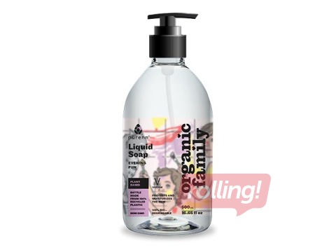 Šķidrās ziepes Purenn ar brūkleņu un liepziedu ekstraktu, ekoloģiskas, 500ml