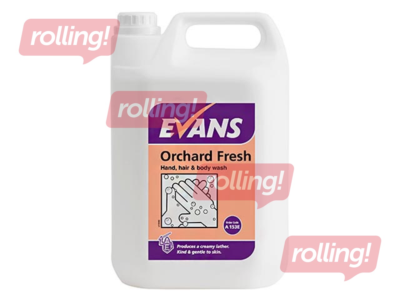 Ziepes ķermenim un matiem ar greifrūtu un mandarīnu aromātu Orchard Fresh, 5 l