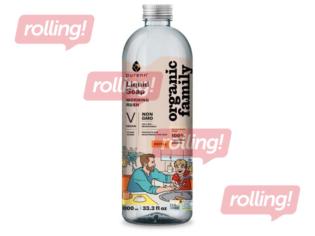 Šķidrās ziepes Purenn Morning Rush, 1l
