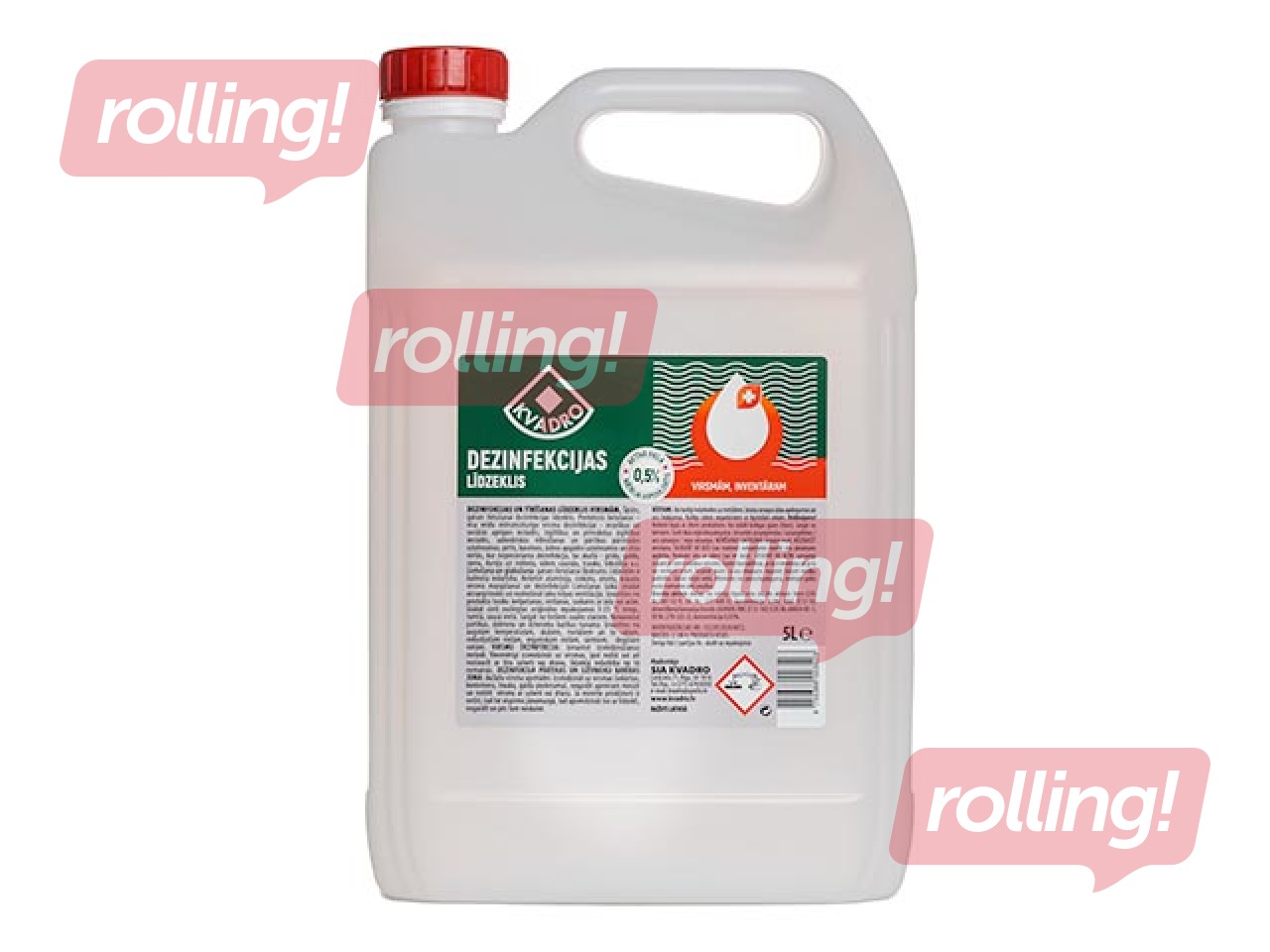 Dezinfekcijas līdzeklis Kvadro, virsmām, 5l