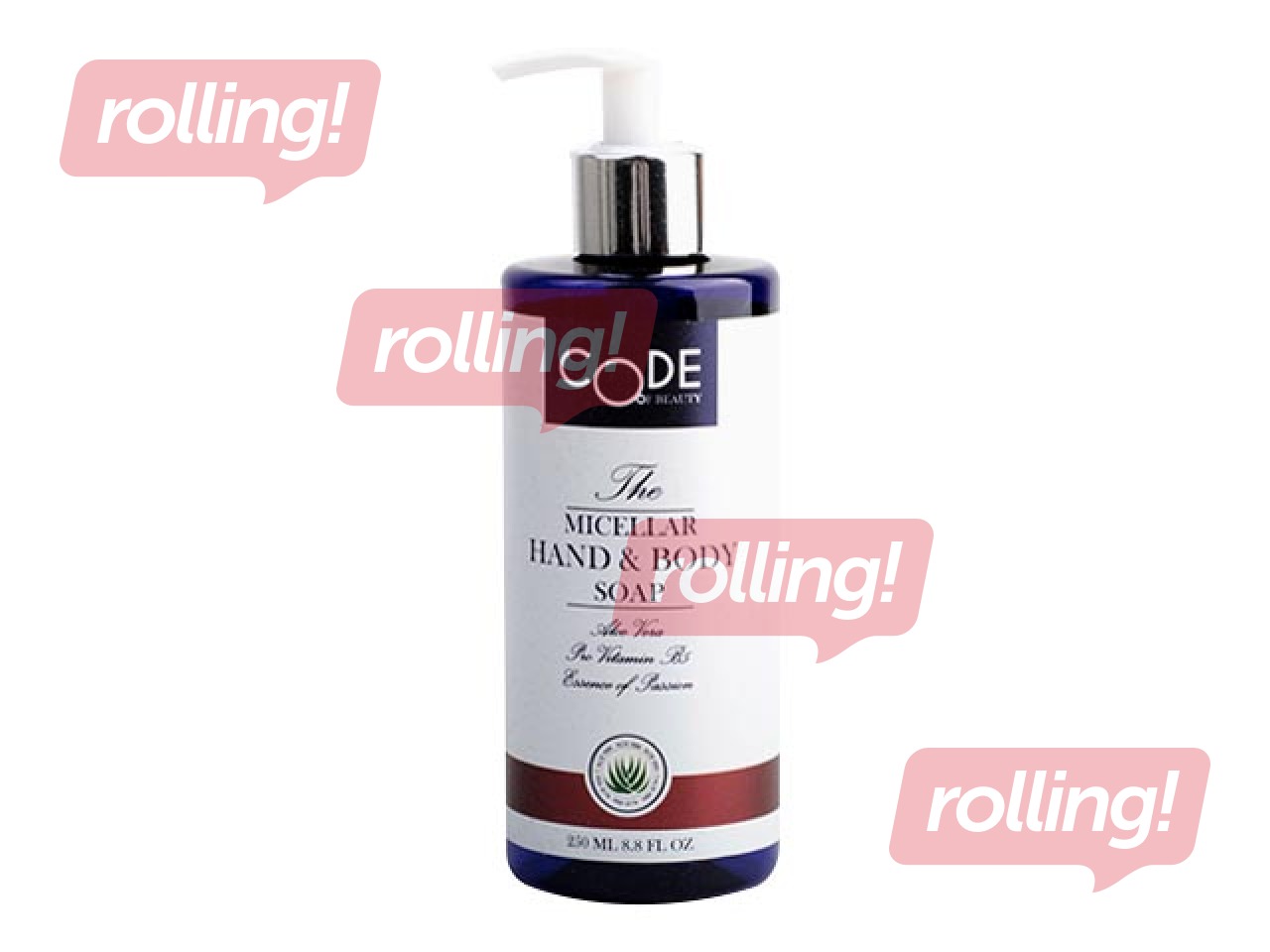 Micelārās roku un ķermeņa ziepes Code Of Beauty Essence of Passion, 250ml