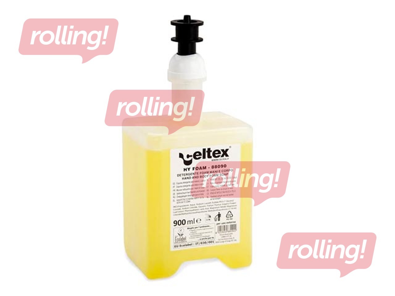 Ekoloģiskās putu ziepes CELTEX HY FOAM dzeltenas, 900ml