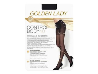 Колготки женские, Control Body, Golden Lady, 40 ден, Nero, 3 размера.