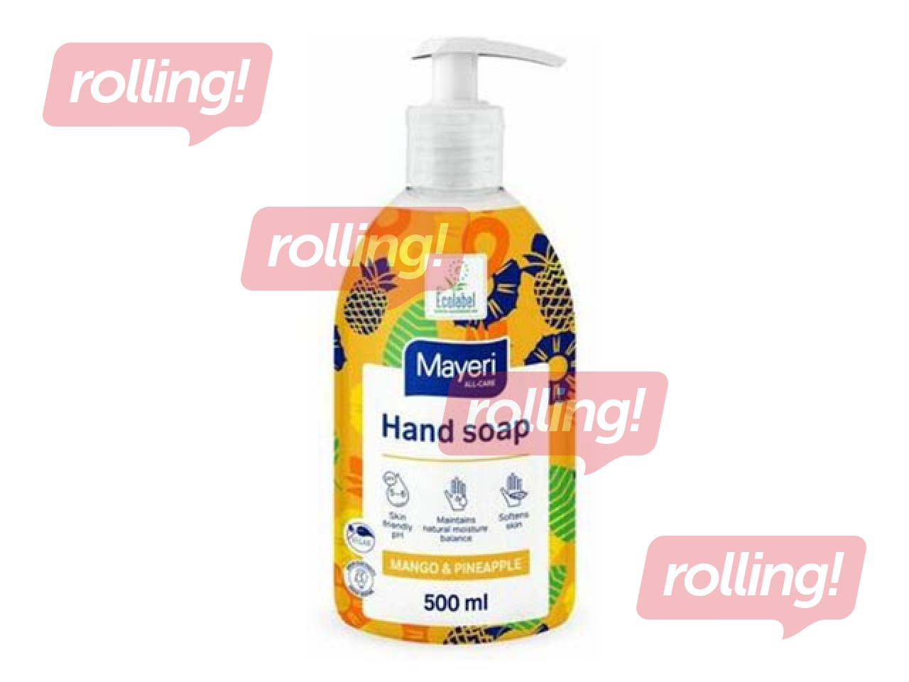 Šķidrās ziepes Mayeri All-care, mango un ananāss, 500ml