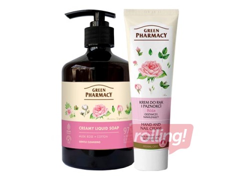 Gift set Green Pharmacy, with Musk Rose and Cotton