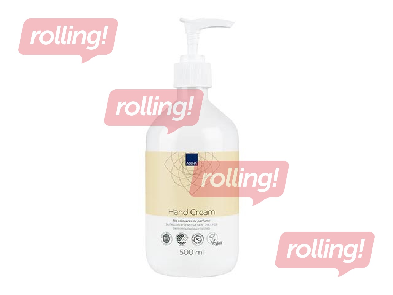 Kätekreem Abena, lõhnavaba, dosaatoriga, 500ml