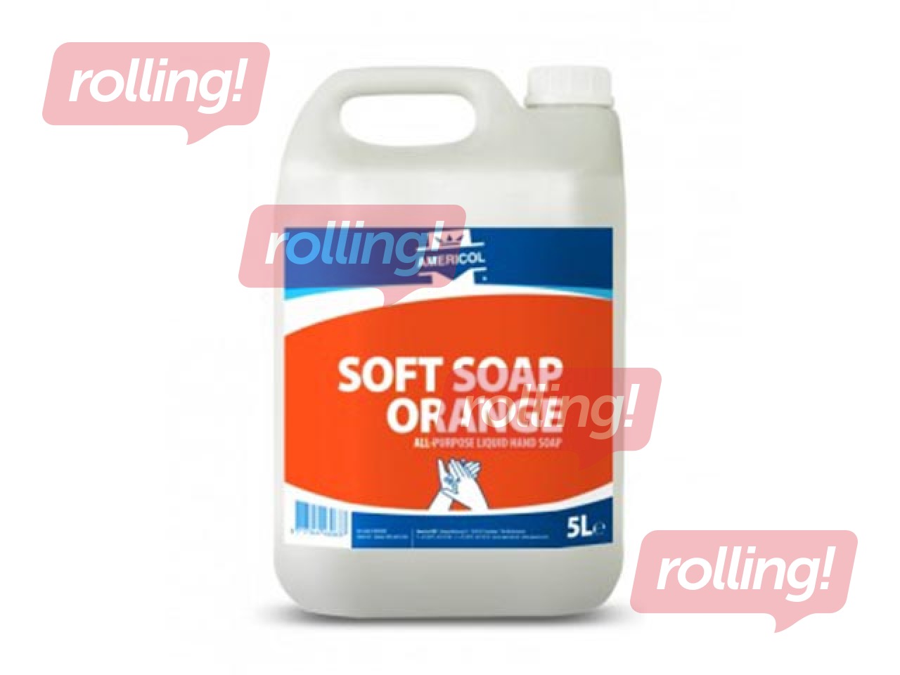 Šķidrās ziepes Americol, Soft Soap Orange, industriālās, 5l