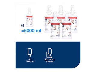 Dezinfekcijas līdzeklis Tork S4, gēlveida, uz spirta bāzes, rokām, 1l