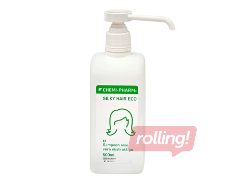 Šampūns Chemi-Pharm, Silky Hair Eco, ar alveju, visiem matu tipiem, 500ml