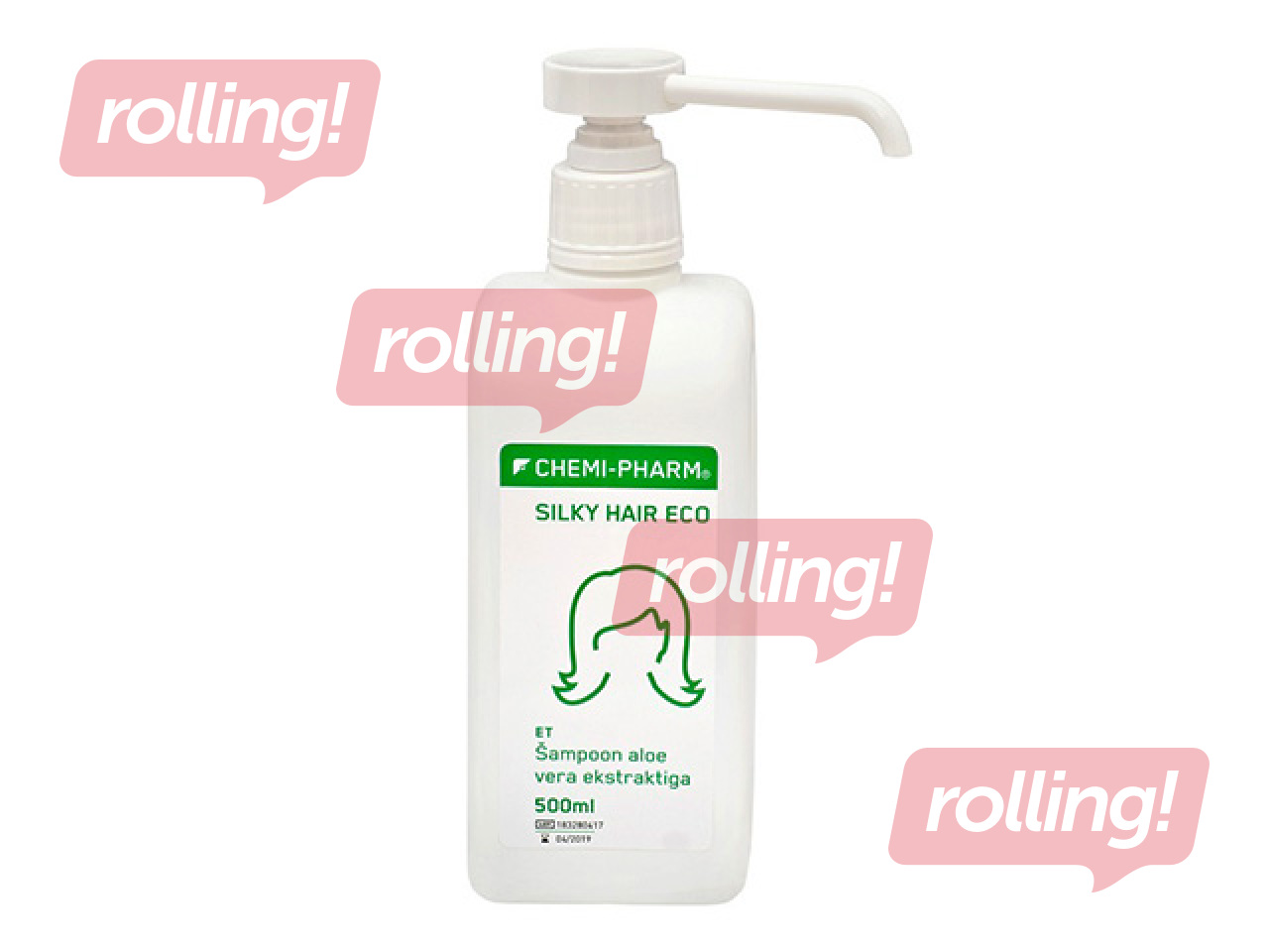 Šampūns Chemi-Pharm, Silky Hair Eco, ar alveju, visiem matu tipiem, 500ml