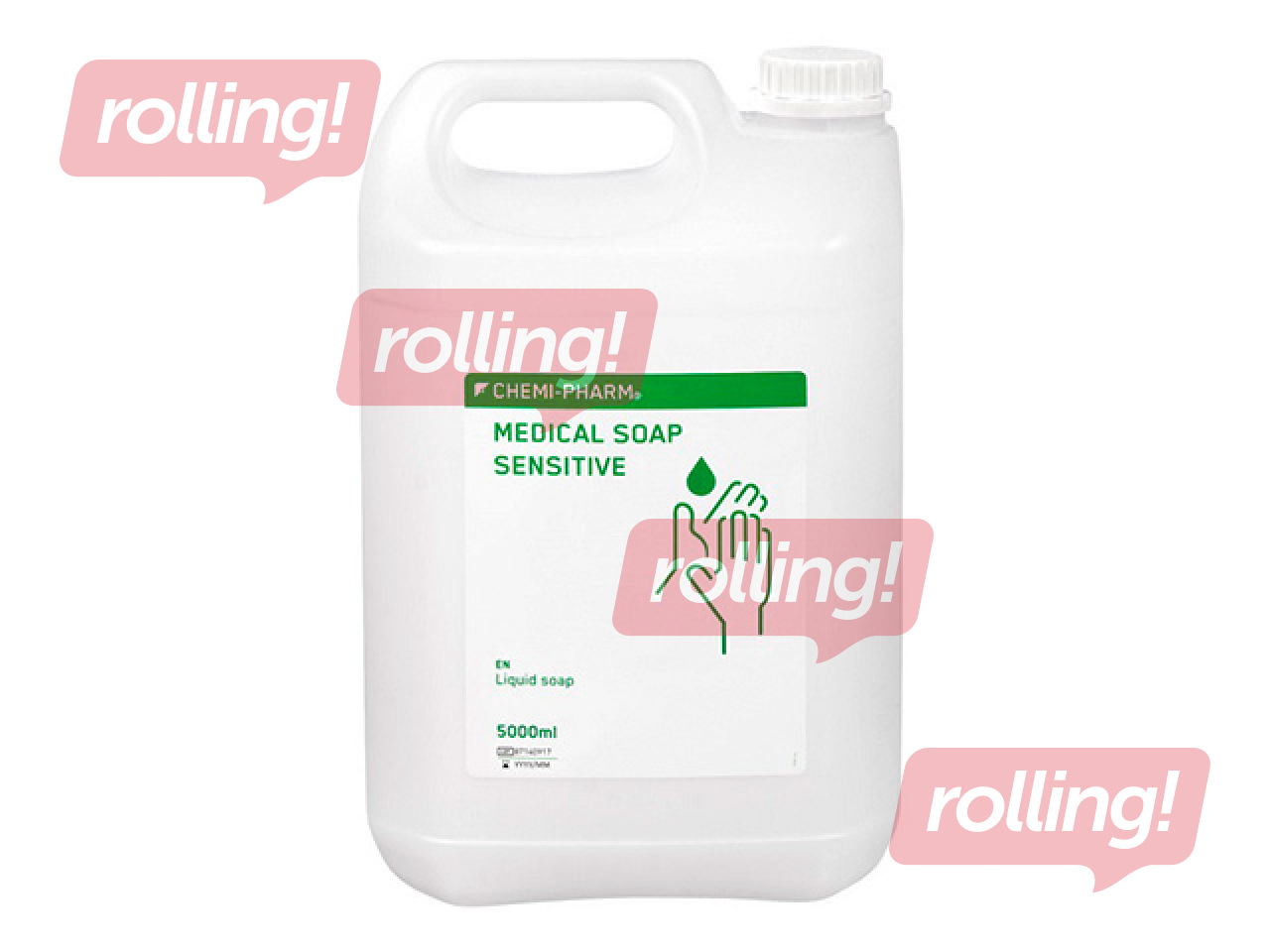 Šķidrās ziepes Chemi-Pharm Medical Sensitive, nesatur krāsvielas un smaržvielas, 5l