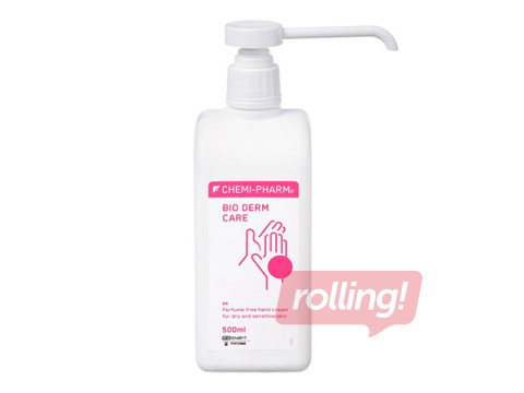 Hand cream Chemi-Pharm, Bio Derm Care, for dry and sensitive skin, with dispenser, 500ml