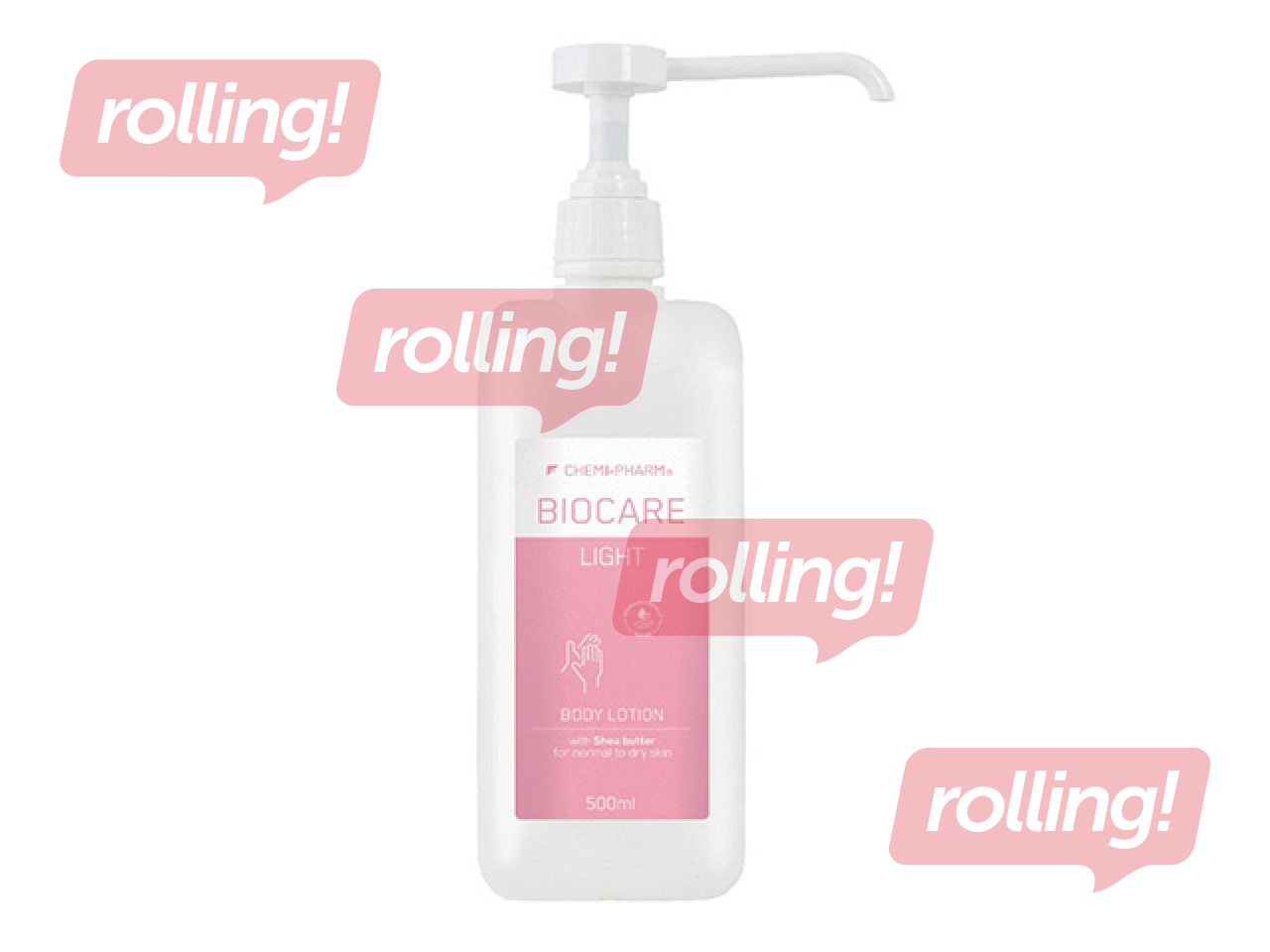 Losjons Chemi-Pharm, Biocare light 15%, ar šī sviestu, visiem ādas tipiem, ar dozatoru, 500ml