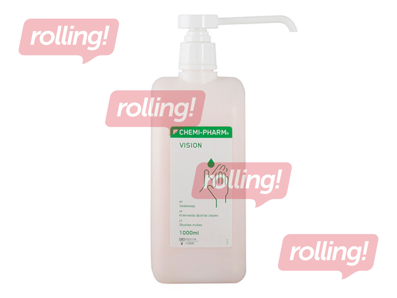 Šķidrās krēmziepes Chemi-Pharm, Vision, ar dozatoru, 1l