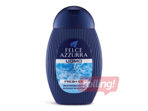 Dušas želeja un šampūns vīriešiem  Felce Azzurra Fresh Ice, 250ml