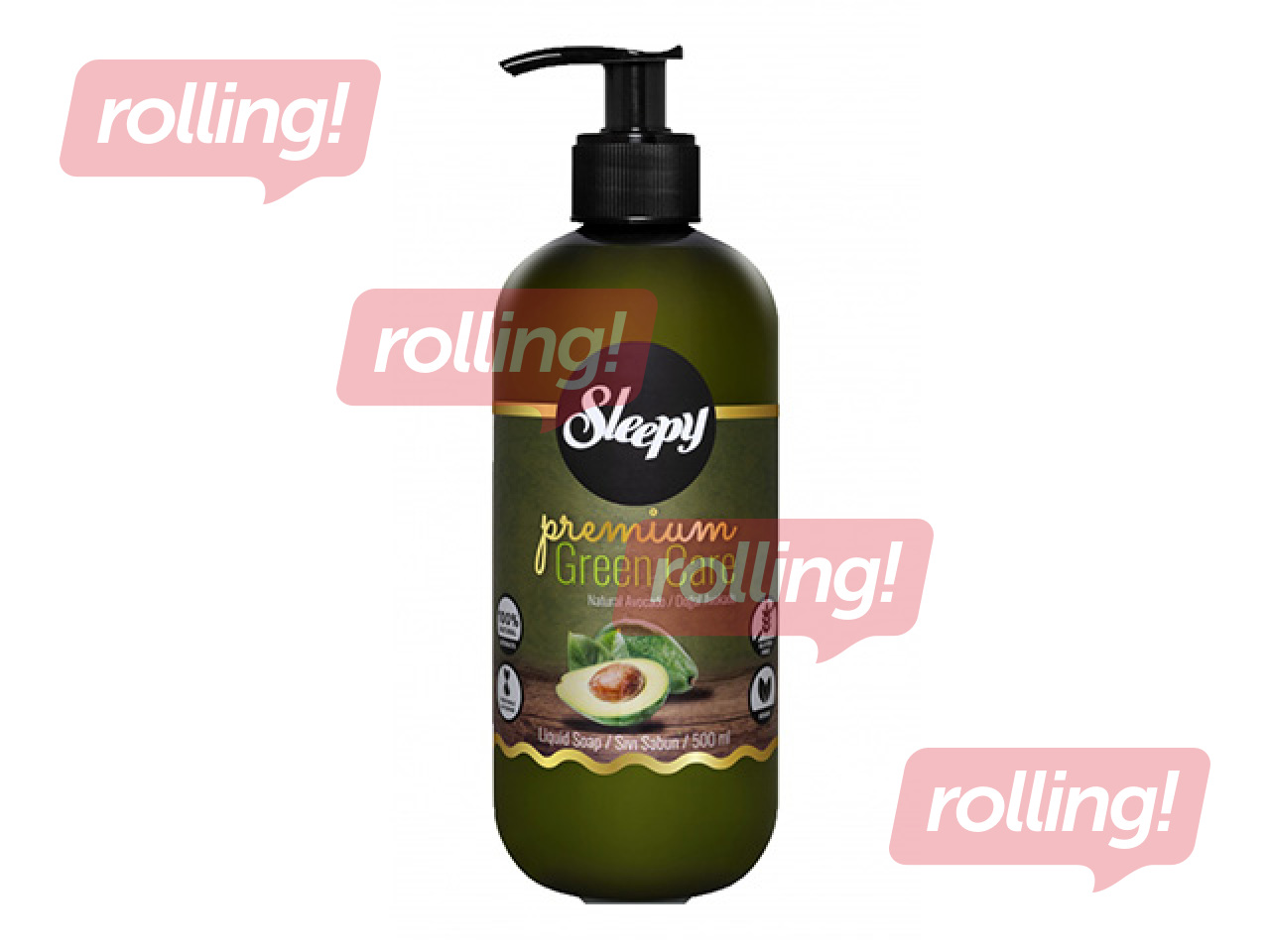 Šķidrās ziepes Sleepy, Premium Green Care Series, 500ml