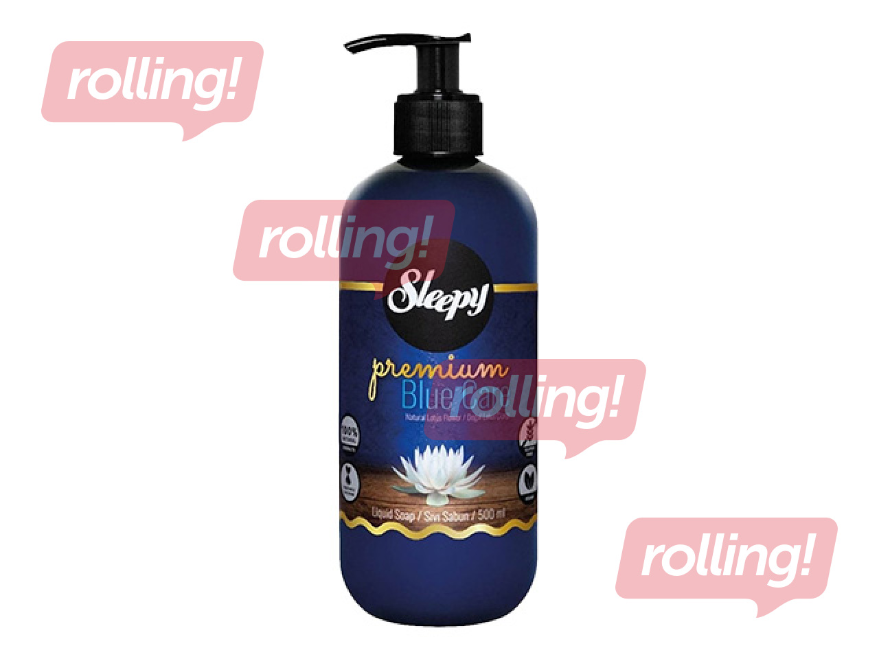 Šķidrās ziepes Sleepy, Premium Blue Care Series, 500ml