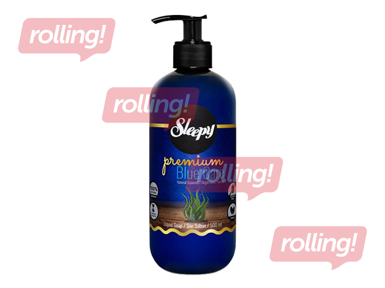 Šķidrās ziepes Sleepy, Premium Blue Care Series, 500ml