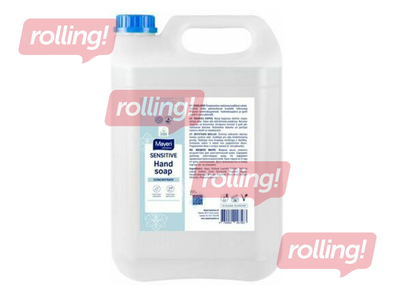 Šķidrās ziepes Mayeri Sensitive, 5l