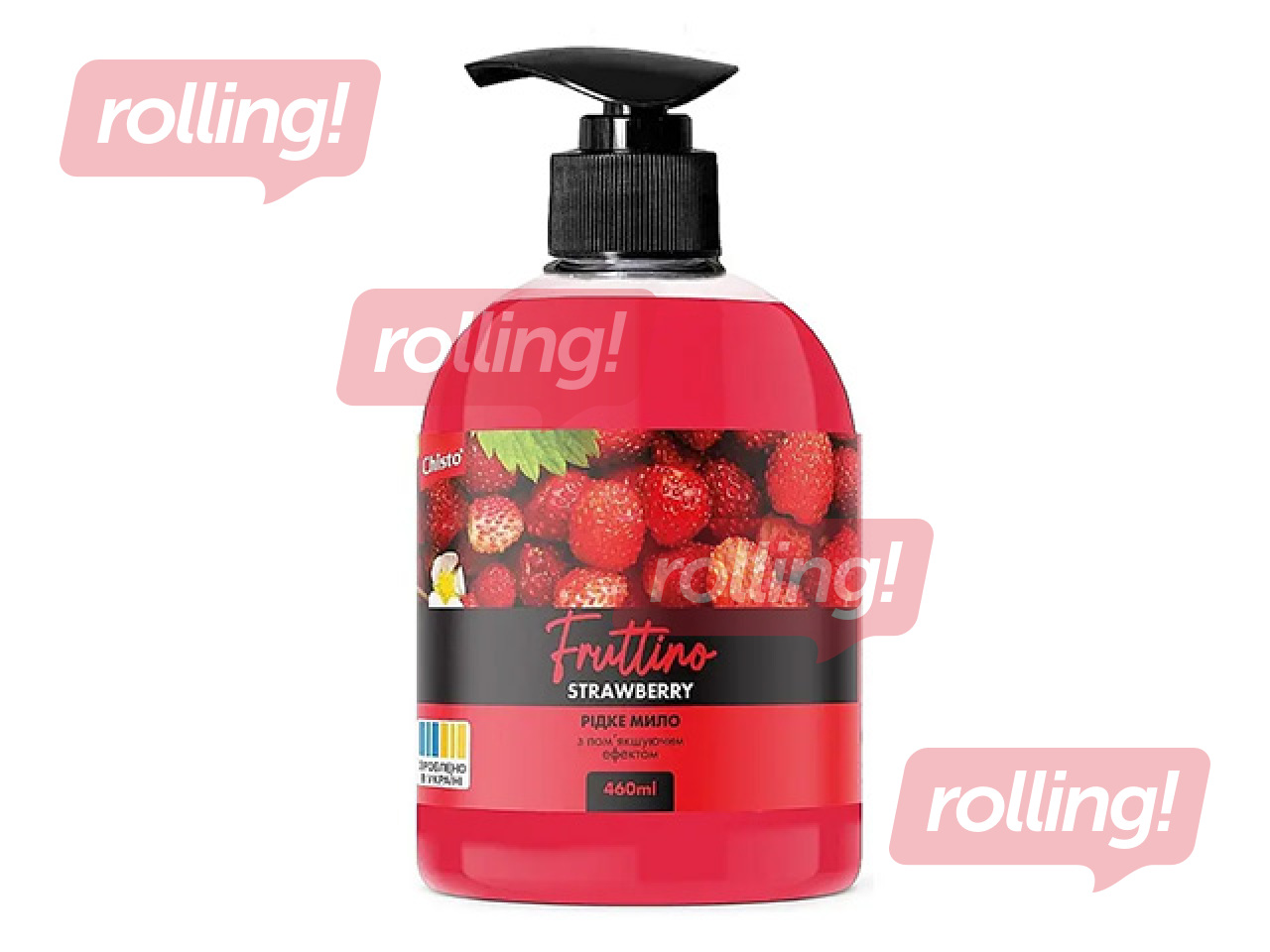 Šķidrās ziepes Chisto Fruttino, Strawberry, 460ml