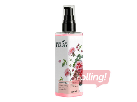 Kätekreem Code of Beauty, toitev, geraanium ja vaarikas, 100ml