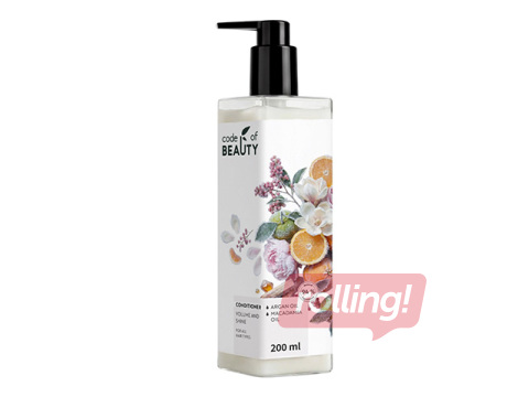 Kondicionieris Code of Beauty Volume and Shine Green Infusion, 200ml