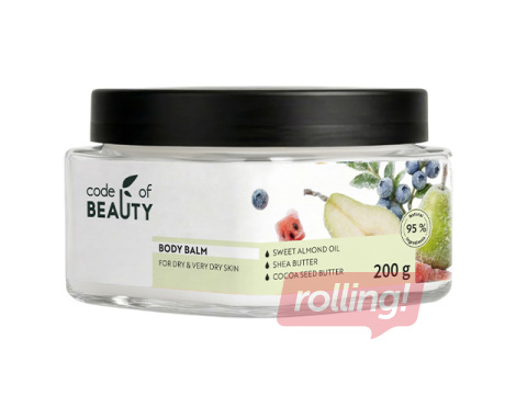 Body cream Code of Beauty, nourishing, Pear, Blueberry and Watermelon, 200ml