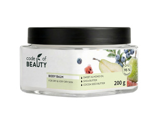 Ķermeņa krēms Code of Beauty, barojošs, bumbieris, mellenes un arbūzs, 200ml