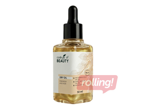Keha- ja juukseõli Code of Beauty, Sweet Tonka & Sandalwood, 50ml