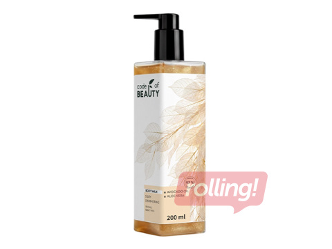 Молочко для тела Code of Beauty, с сиянием, Sweet Tonka, 200мл